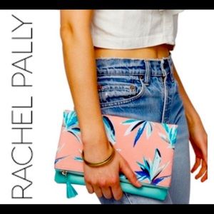 RACHEL PALLY Tropical Reversible Clutch Mint & Coral